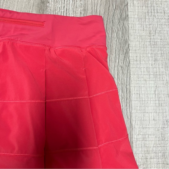 Lululemon Pace Rival Mid-Rise Skirt Long Size 10 Red - Picture 6 of 11